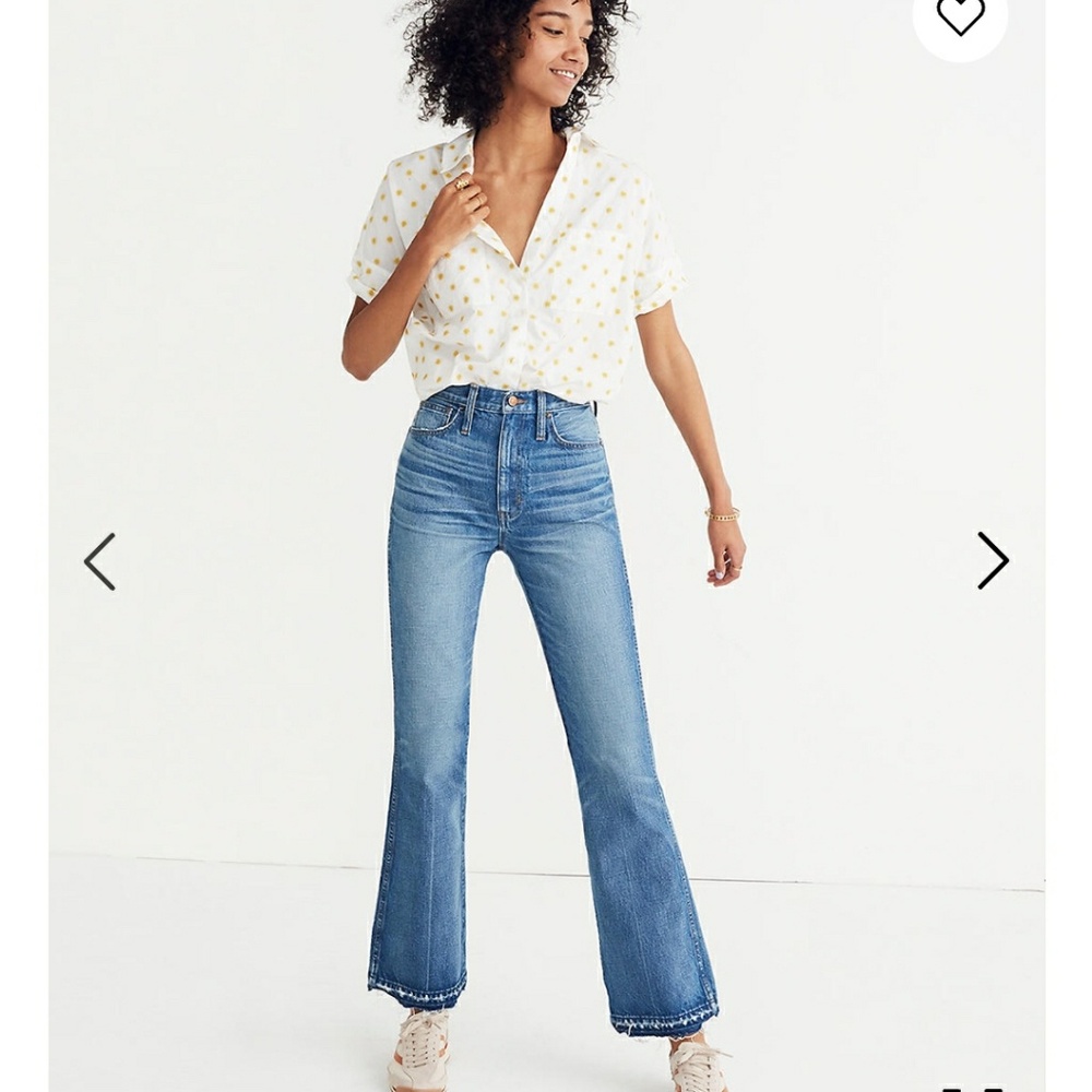 Madewell 100% cotton flares, 29T